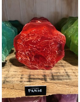 Savon tranche Luffa Fraise - 100g