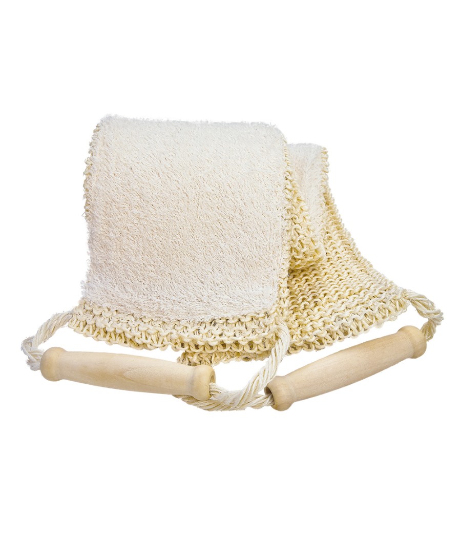 Lanière de massage sisal tricoté/tissu éponge - CROLL & DENECK