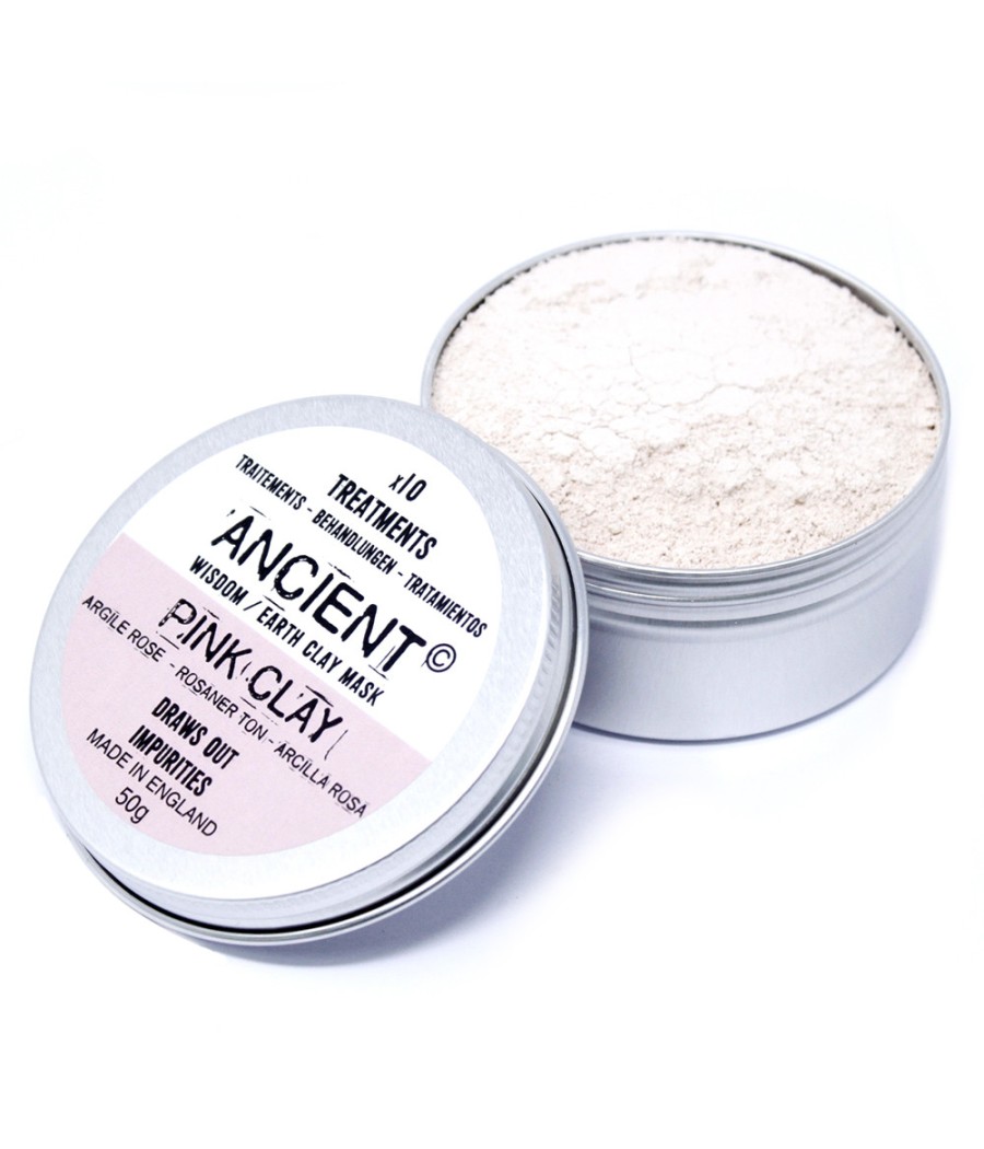 Masque pour visage en argile rose pastel - 80g