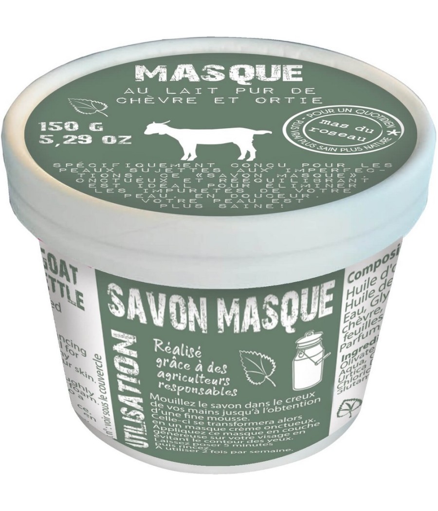 Masque au lait de chèvre et ortie - MAS DU ROSEAU