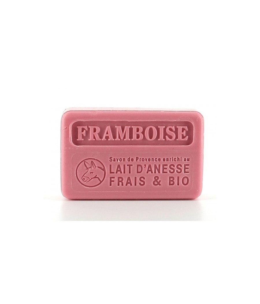 Savon framboise au lait d'ânesse Frais & BIO - 100g 