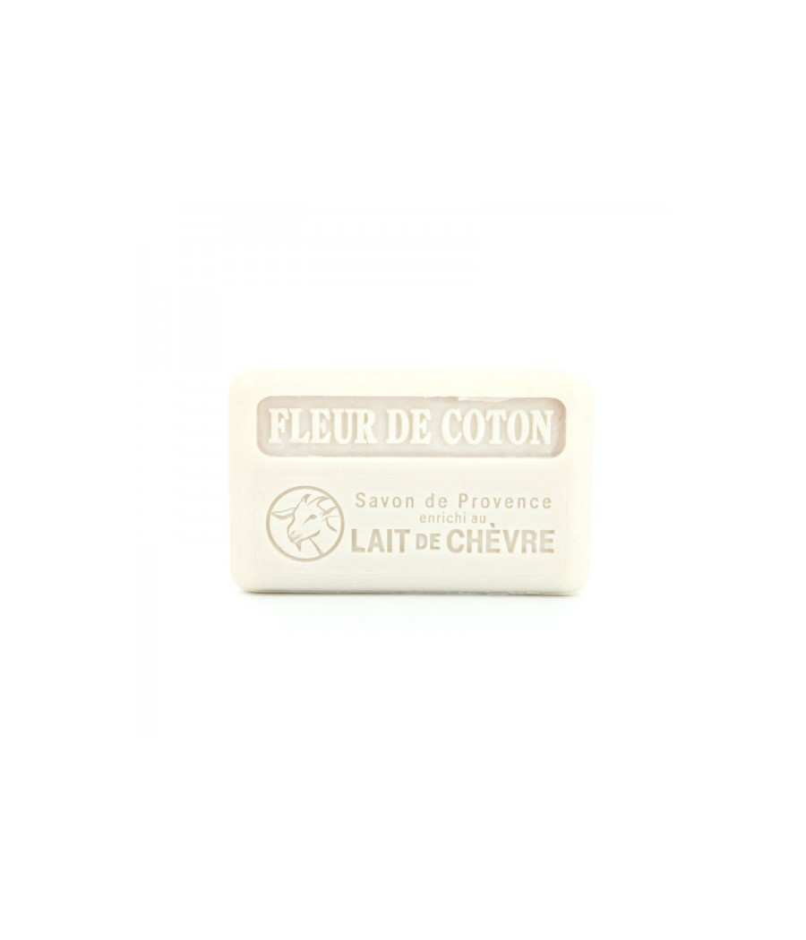 Savon au lait de chèvre Fleur de Coton - 100g